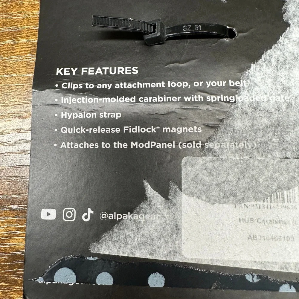 Alpaka hub carabiner